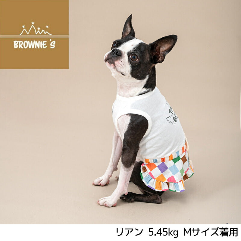 カラフルブロックワンピ S/M/L/XL/XXL BROWNIE'S-ブラウニーズ- 犬服 ドッグウェア 小型犬 BR24SS br241761-1