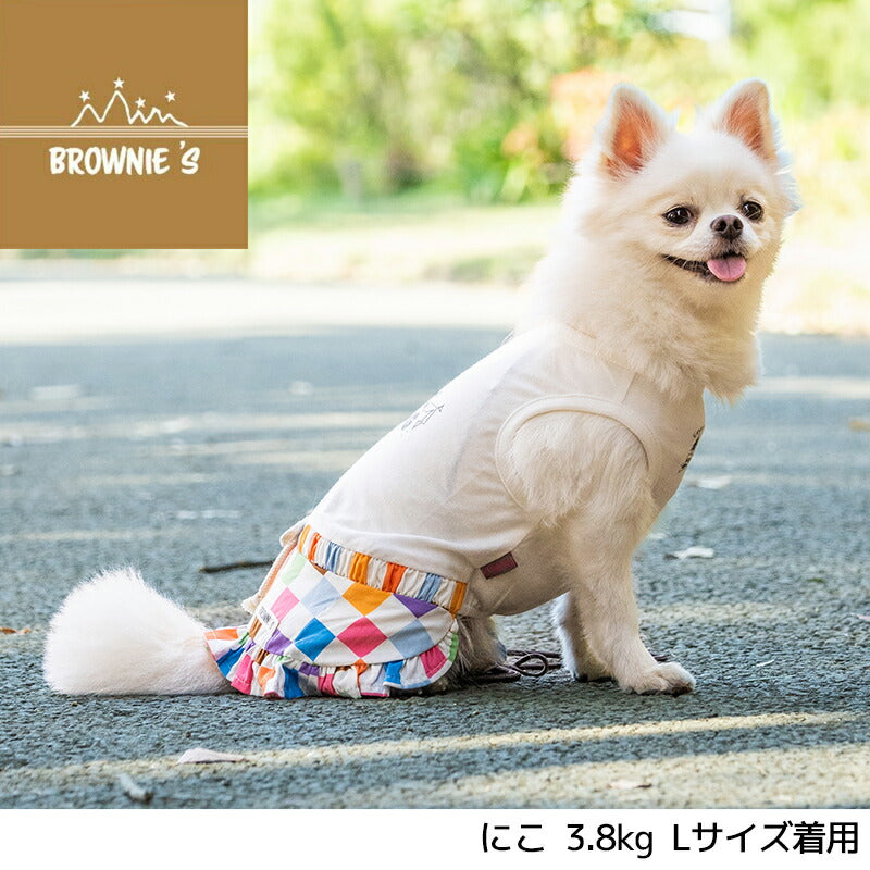 カラフルブロックワンピ S/M/L/XL/XXL BROWNIE'S-ブラウニーズ- 犬服 ドッグウェア 小型犬 BR24SS br241761-1