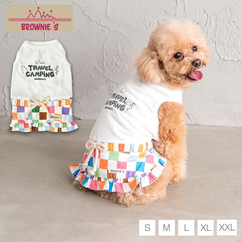 カラフルブロックワンピ S/M/L/XL/XXL BROWNIE'S-ブラウニーズ- 犬服 ドッグウェア 小型犬 BR24SS br241761-1