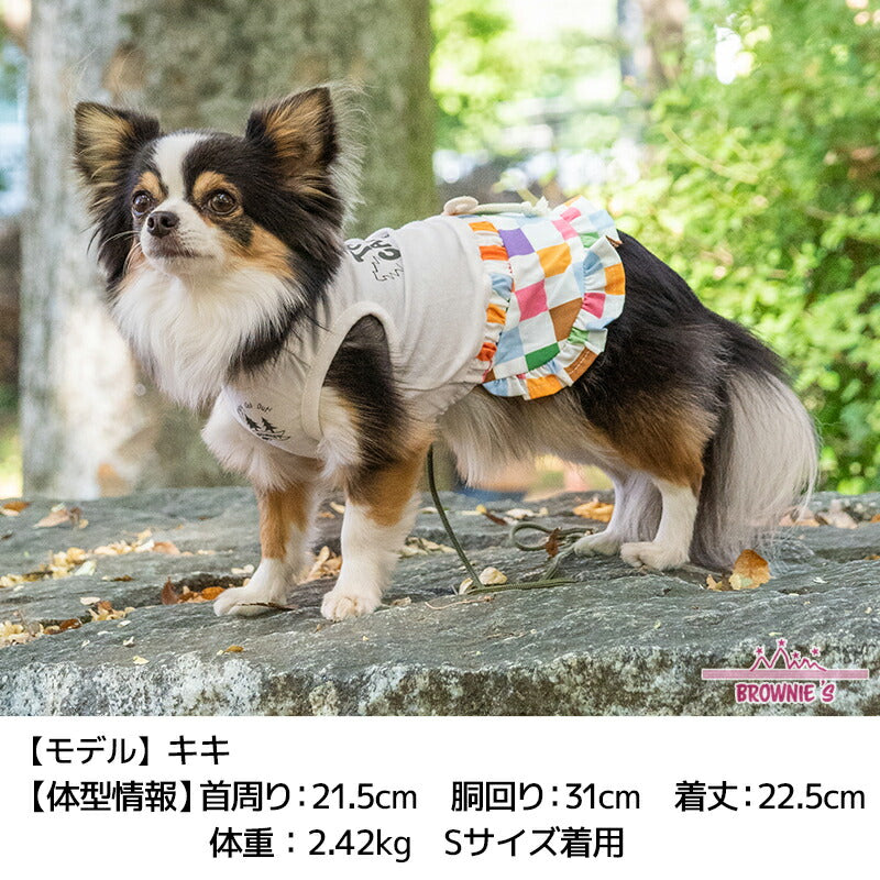 カラフルブロックワンピ S/M/L/XL/XXL BROWNIE'S-ブラウニーズ- 犬服 ドッグウェア 小型犬 BR24SS br241761-1