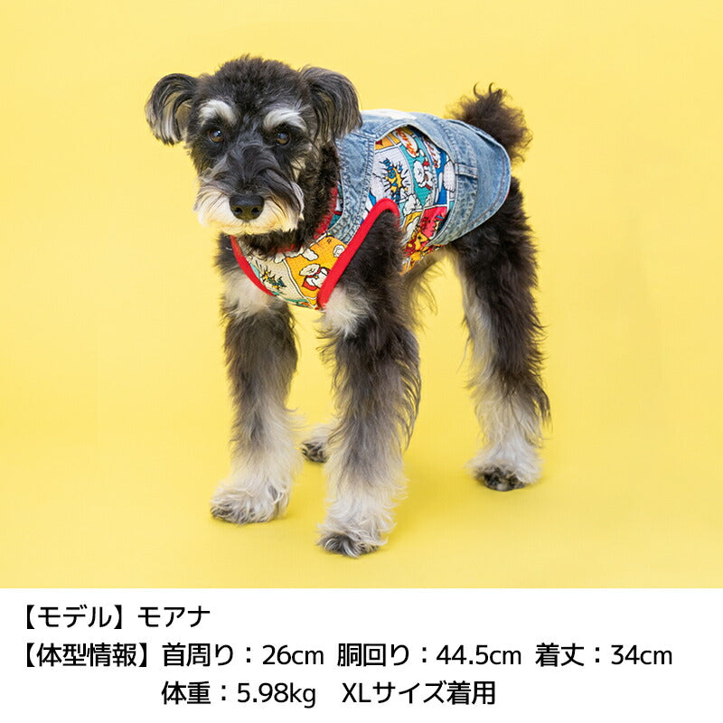 アメコミレイヤードタンク XS/S/M/L/XL/XXL/DXS/DS/DM/DL/FBS/FBM/FBL D's Chat-ディーズチャット- 犬服 小型犬 ドッグウェア DS24SS ds241203-1