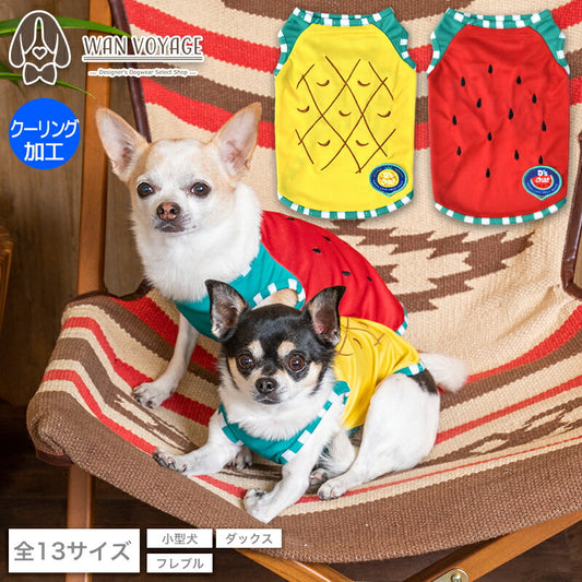 フルーツメッシュタンク XS/S/M/L/XL/XXL/DXS/DS/DM/DL/FBS/FBM/FBL D's Chat-ディーズチャット- 犬服 小型犬 ドッグウェア DS24SS ds241211-1