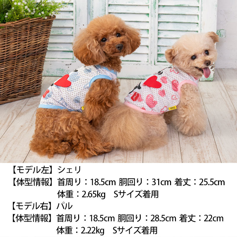 パパママメッシュタンク S/M/L/XL Dulce-ドゥルチェ- 犬服 ドッグウェア トイプードル チワワ ポメラニアン DU23SS du231096-1