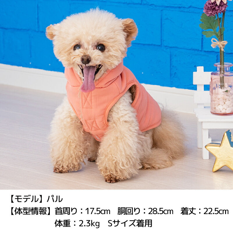 中綿ツイルコート S/M/L/XL Dulce-ドゥルチェ- 犬服 ドッグウェア DU23AW du231111-1