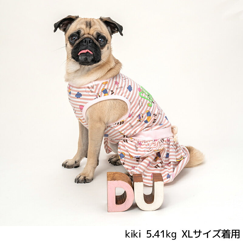 アルパカボーダーワンピ S/M/L/XL Dulce-ドゥルチェ- 犬服 ドッグウェア DU24SS du241127-1