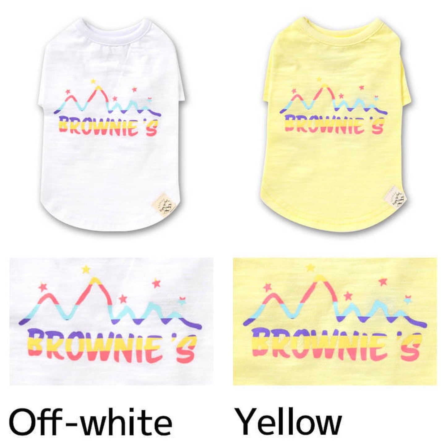 カラフルロゴTシャツ S/M/L/XL/XXL BROWNIE'S-ブラウニーズ- 犬服 ドッグウェア トイプードル チワワ ポメラニアン BR22SS br161670-1