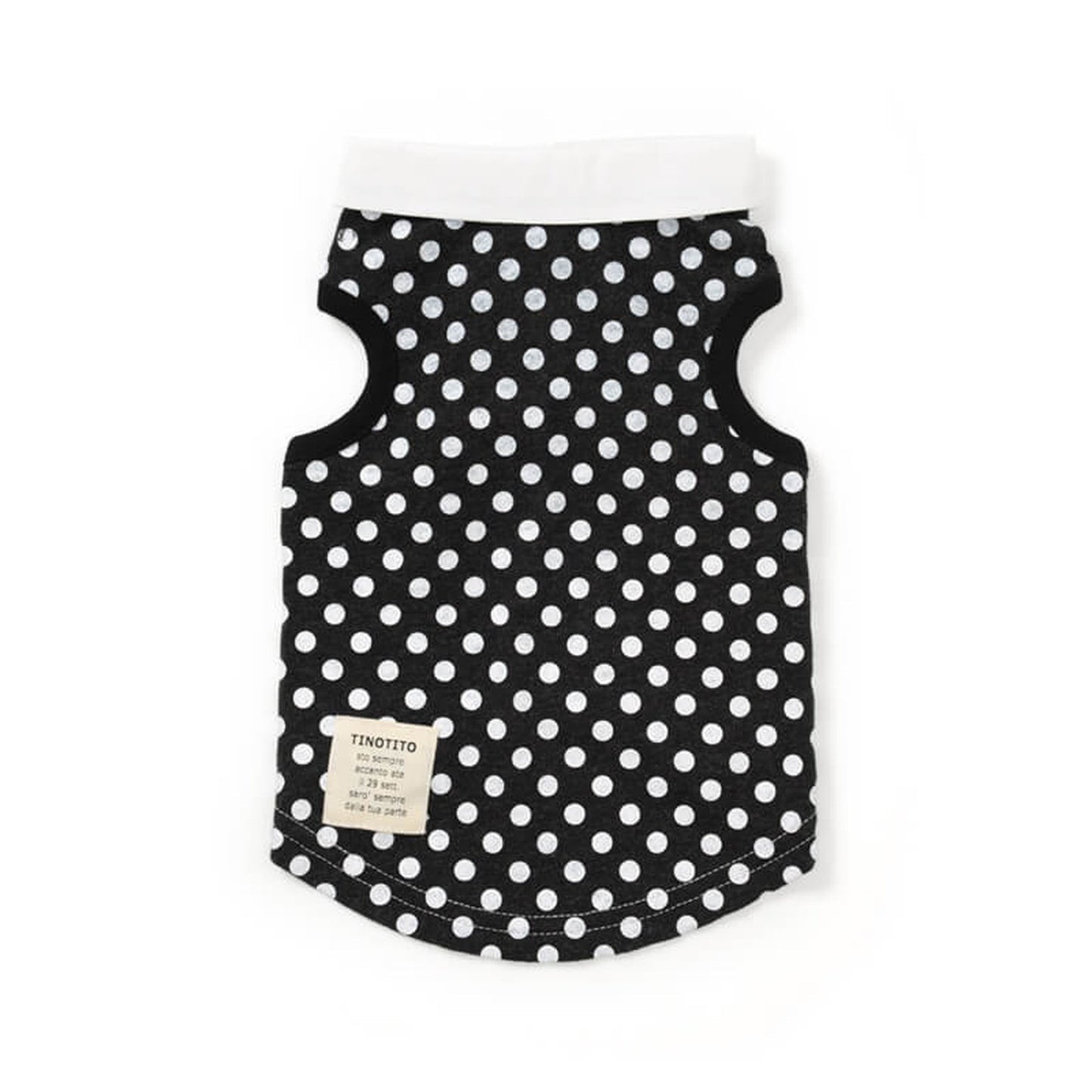 丸衿つきタンクトップ 犬服 ドッグウェア XS/S/M/L/XL/XXL ワンボヤージュ TINOTITO ティノティート トイプードル チワワ ダックス tt101005-1