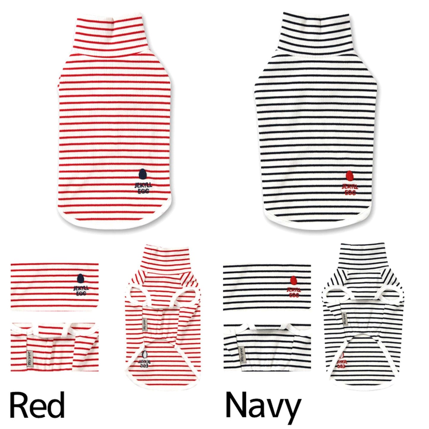 JE242 ボーダータンク XS/S/M/L/XL Jekyll Egg-ジキルエッグ- 犬服 ドッグウェア トイプードル チワワ ポメラニアン JE21AW je151242-1