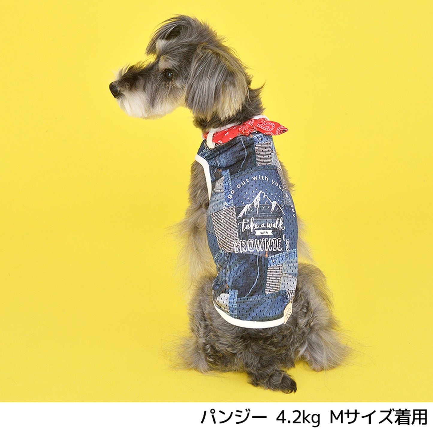 バンダナデニムメッシュタンク S/M/L/2L/3L BROWNIE'S-ブラウニーズ- 犬服 ドッグウェア トイプードル チワワ ポメラニアン br151620-1 BR21SS