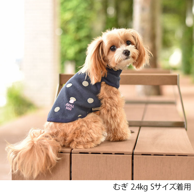 ドット柄タンク XS/S/M/L/DS/DM/XL/XXL Jekyll Egg-ジキルエッグ- 犬服 長袖 ドッグウェア トイプードル チワワ ポメラニアン JE22AW je161249-1