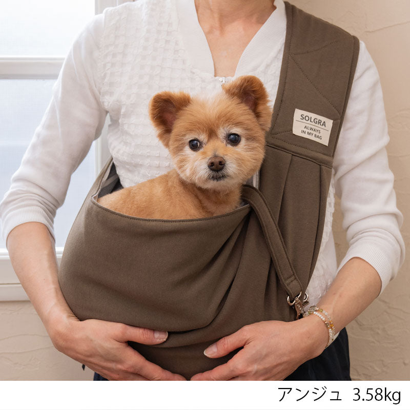 ミニ裏毛スリングバッグ Free Solgra-ソルグラ- 犬用 お散歩 トイプードル チワワ ポメラニアン SO22AW so168100-1