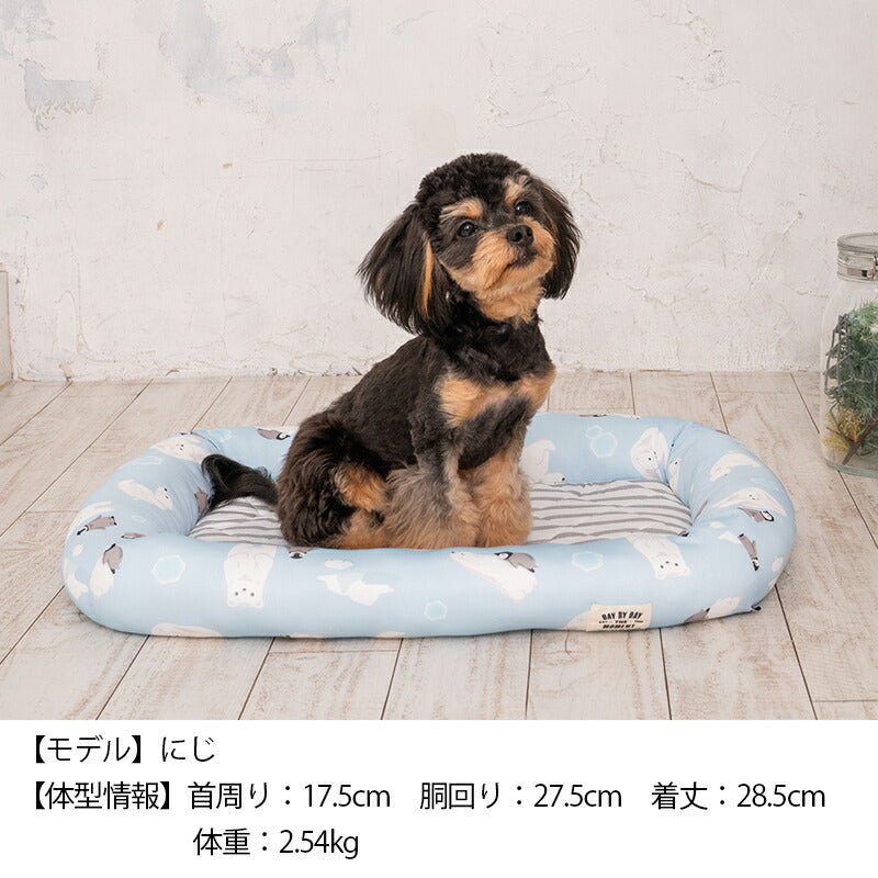 白くまクールスクエアベッド F Solgra-ソルグラ- 犬用 クールベッド トイプードル チワワ ポメラニアン SO23SS so237223-1