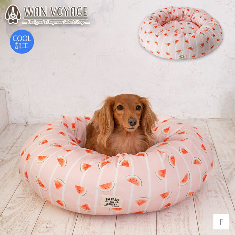 スイカクールラウンドベッド F Solgra-ソルグラ- 犬用 クールベッド トイプードル チワワ ポメラニアン SO23SS so237224-1