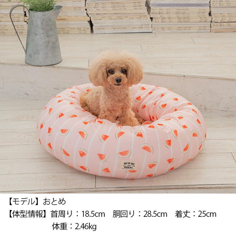 スイカクールラウンドベッド F Solgra-ソルグラ- 犬用 クールベッド トイプードル チワワ ポメラニアン SO23SS so237224-1