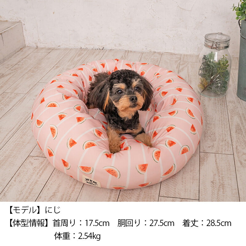 スイカクールラウンドベッド F Solgra-ソルグラ- 犬用 クールベッド トイプードル チワワ ポメラニアン SO23SS so237224-1