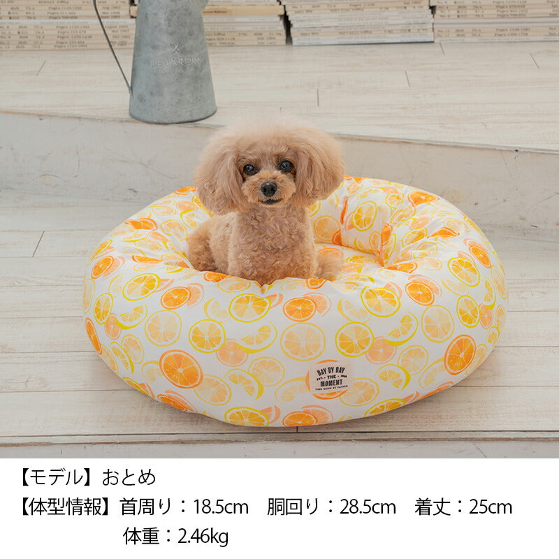 オレンジクールラウンドベッド F Solgra-ソルグラ- 犬用 クールベッド トイプードル チワワ ポメラニアン SO23SS so237225-1