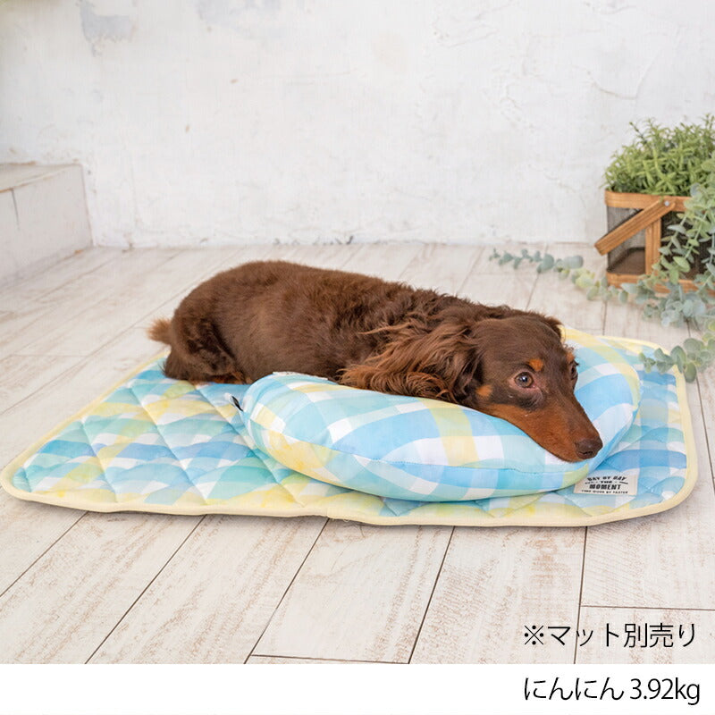 チェッククールピロー M/L Solgra-ソルグラ- 犬用 クールベッド アゴ置きまくら トイプードル チワワ ポメラニアン SO23SS so237228-1