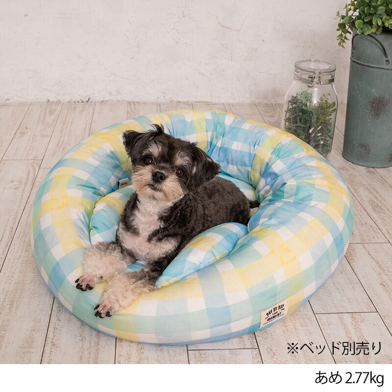 チェッククールピロー M Solgra-ソルグラ- 犬用 クールベッド アゴ置きまくら トイプードル チワワ ポメラニアン SO23SS so237228-1