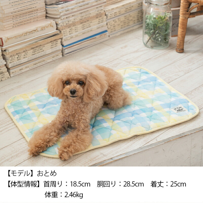 チェッククールマット F Solgra-ソルグラ- 犬用 クールベッド トイプードル チワワ ポメラニアン SO23SS so237288-1