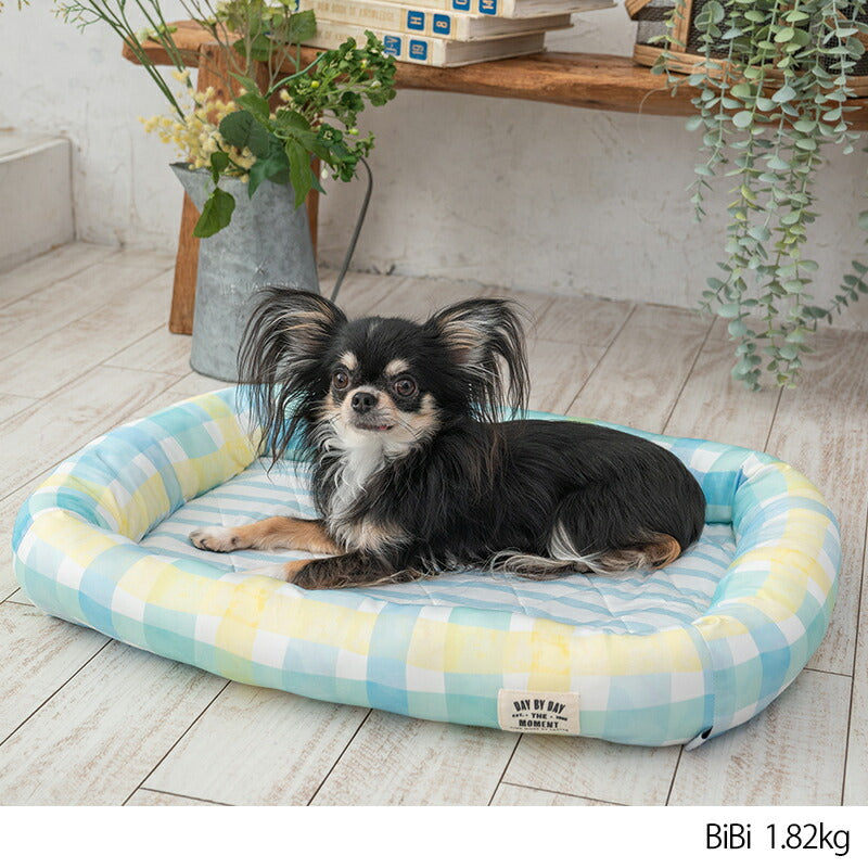 チェッククールスクエアベッド F Solgra-ソルグラ- 犬用 クールベッド トイプードル チワワ ポメラニアン SO23SS so237290-1
