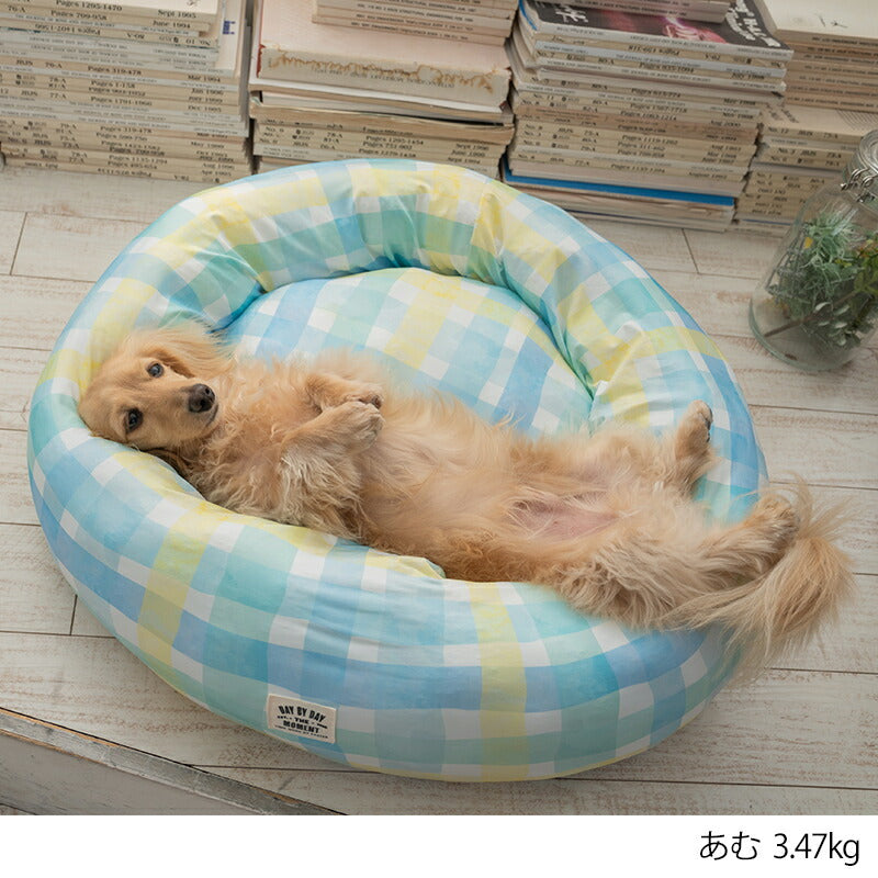 チェッククールラウンドベッド F Solgra-ソルグラ- 犬用 クールベッド トイプードル チワワ ポメラニアン SO23SS so237292-1