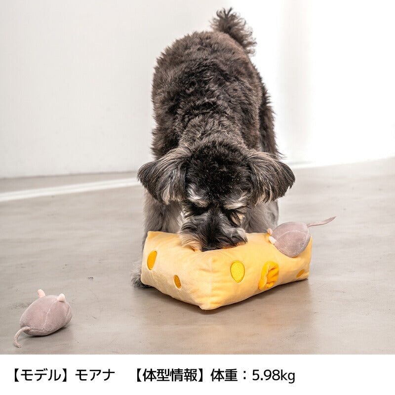 チーズかくれんぼノーズワークトイ(ねずみ1匹付属) Free Solgra TOY -ソルグラ トイ- 犬用おもちゃ ドッグトイ SO24SS so245314-1