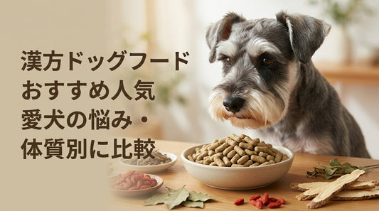 漢方ドッグフードおすすめ人気 愛犬の愛犬の悩み・体質別に比較