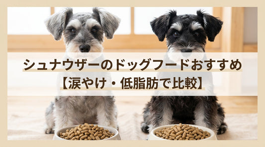 シュナウザーのドッグフードおすすめ【涙やけ・低脂肪で比較】