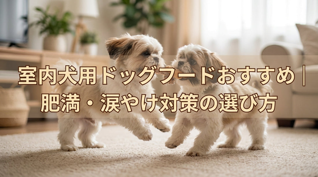 室内犬用ドッグフードおすすめ｜肥満・涙やけ対策の選び方