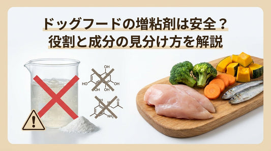 ドッグフードの増粘剤は安全？役割と成分の見分け方を解説
