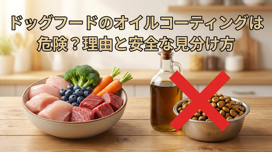ドッグフードのオイルコーティングは危険？理由と安全な見分け方