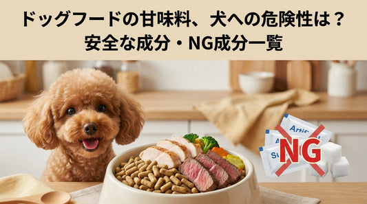 ドッグフードの甘味料、犬への危険性は？安全な成分・NG成分一覧