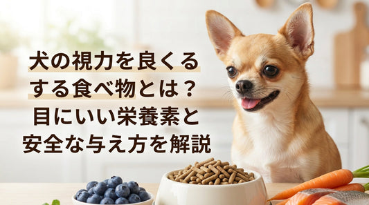 犬の視力を良くする食べ物とは？目にいい栄養素と安全な与え方を解説