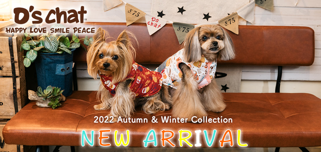 D's chat 2022 Autumn&Winter （ディーズチャット） - Wan-Voyage（ワンボヤージュ）- お洒落なドッグウェア 犬服のお店