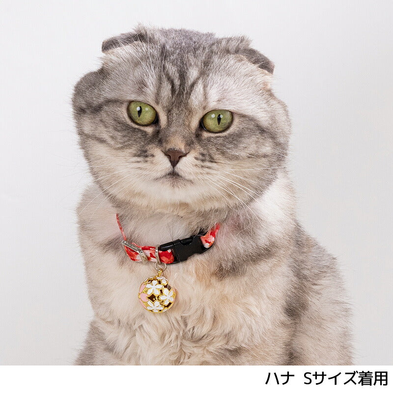 和柄鈴首輪 S/M Amo.k 猫用 日本製
