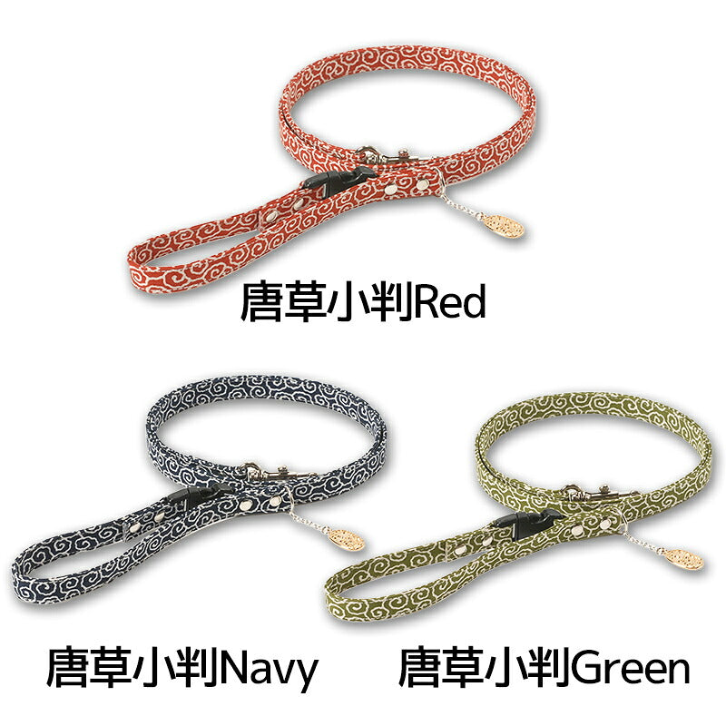 唐草小判リード S/M/L Amo.k 犬用