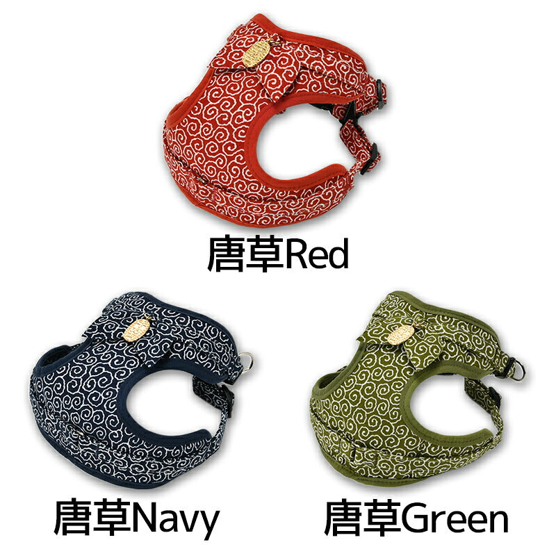 唐草小判ハーネス 1号/2号/3号/4号 Amo.k 犬用
