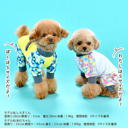 【復刻カラー】アクティブロンパース 犬用ラッシュガード S/M/L/XL/XXL/DXS/DS/DM BROWNIE'S-ブラウニーズ- 犬服 ドッグウェア トイプードル チワワ ポメラニアン ミニチュアダックス 部屋着 散歩 キャンプ 犬の服 小型犬 雨の日 BR22SS br133549-1