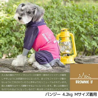 【2021年モデル】撥水アクティブロンパース スノーウェア 犬服 ドッグウェア S/M/L/2L(XL)/3L(XXL) ワンボヤージュ ブラウニーズ トイプードル チワワ ダックス 裏起毛特集 BR21AW br143597-1