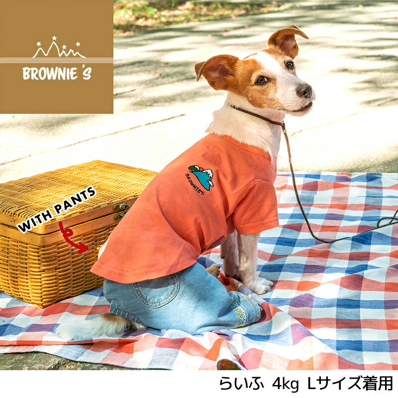 シンプル刺繍Tシャツ S/M/L/XL/XXL BROWNIE'S-ブラウニーズ- 犬服 ドッグウェア 小型犬 BR24SS br241755-1