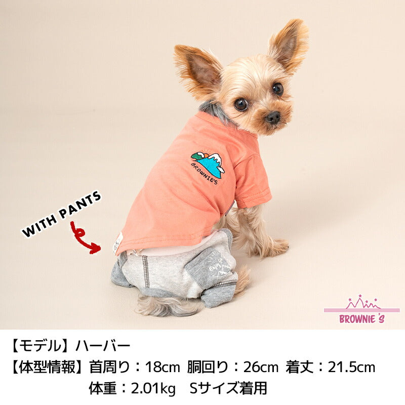 シンプル刺繍Tシャツ S/M/L/XL/XXL BROWNIE'S-ブラウニーズ- 犬服 ドッグウェア 小型犬 BR24SS br241755-1