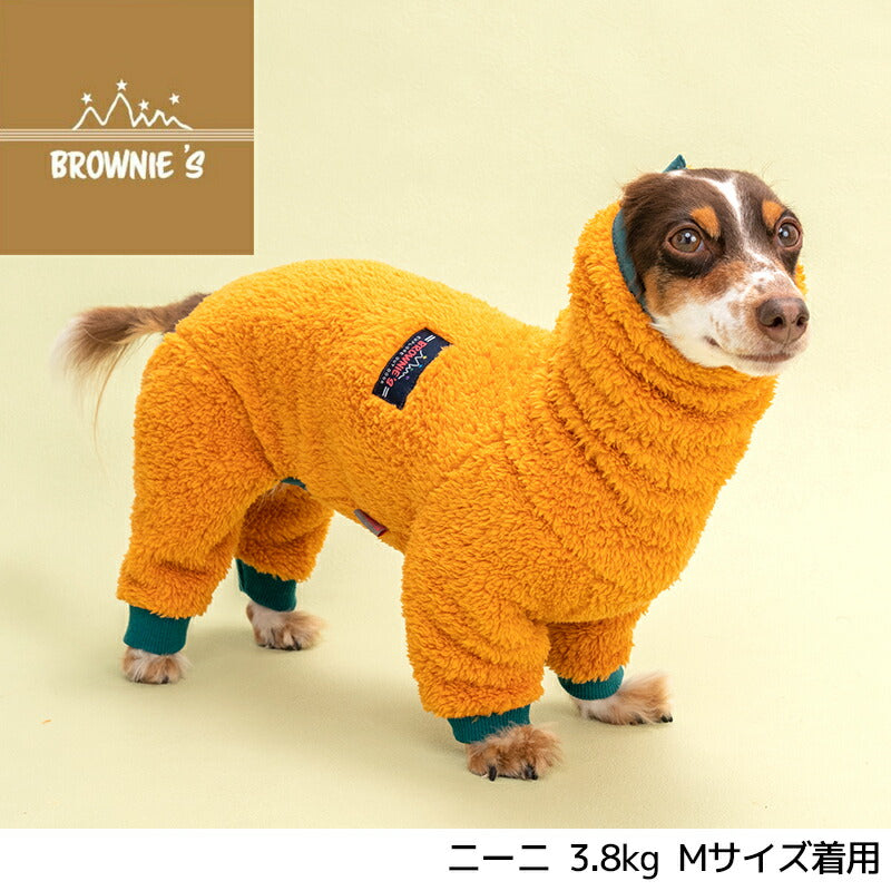 もこもこボアロンパース S/M/L/XL/XXL/DXS/DS/DM/4L/5L/6L/OS/OM/OL BROWNIE'S-ブラウニーズ- 犬服 ドッグウェア 小型犬 ダックス 中大型犬 BR24AW br241769