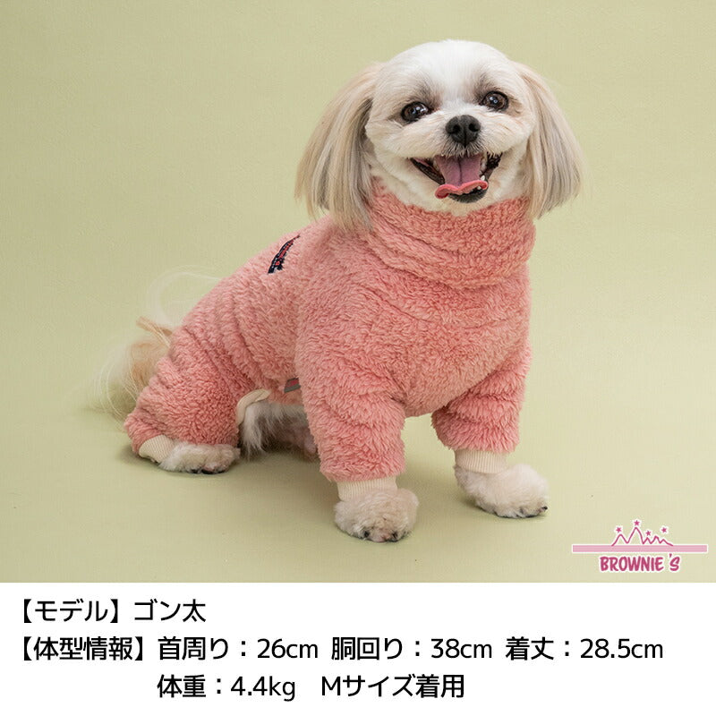 もこもこボアロンパース S/M/L/XL/XXL/DXS/DS/DM/4L/5L/6L/OS/OM/OL BROWNIE'S-ブラウニーズ- 犬服 ドッグウェア 小型犬 ダックス 中大型犬 BR24AW br241769