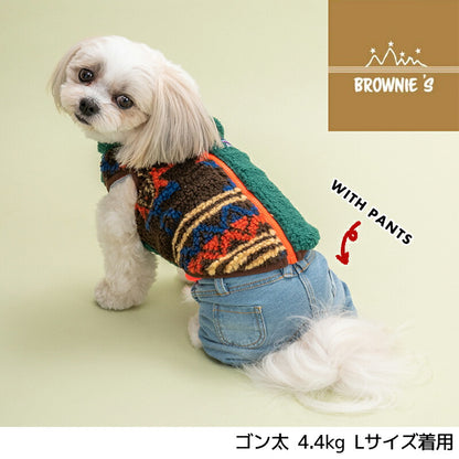 アシンメトリーベスト S/M/L/XL/XXL BROWNIE'S-ブラウニーズ- 犬服 ドッグウェア 小型犬 BR24AW br241771