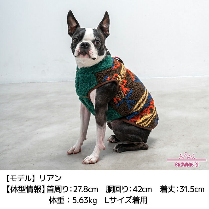 アシンメトリーベスト S/M/L/XL/XXL BROWNIE'S-ブラウニーズ- 犬服 ドッグウェア 小型犬 BR24AW br241771