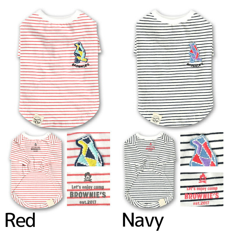 ベアワッペンTシャツ S/M/L/XL/XXL BROWNIE'S-ブラウニーズ- 犬服 ドッグウェア 小型犬 BR25SS br251780