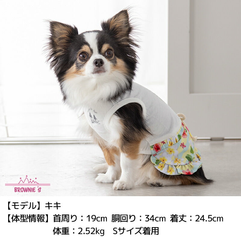 花柄フリルワンピ S/M/L/XL/XXL BROWNIE'S-ブラウニーズ- 犬服 ドッグウェア 小型犬 BR25SS br251785