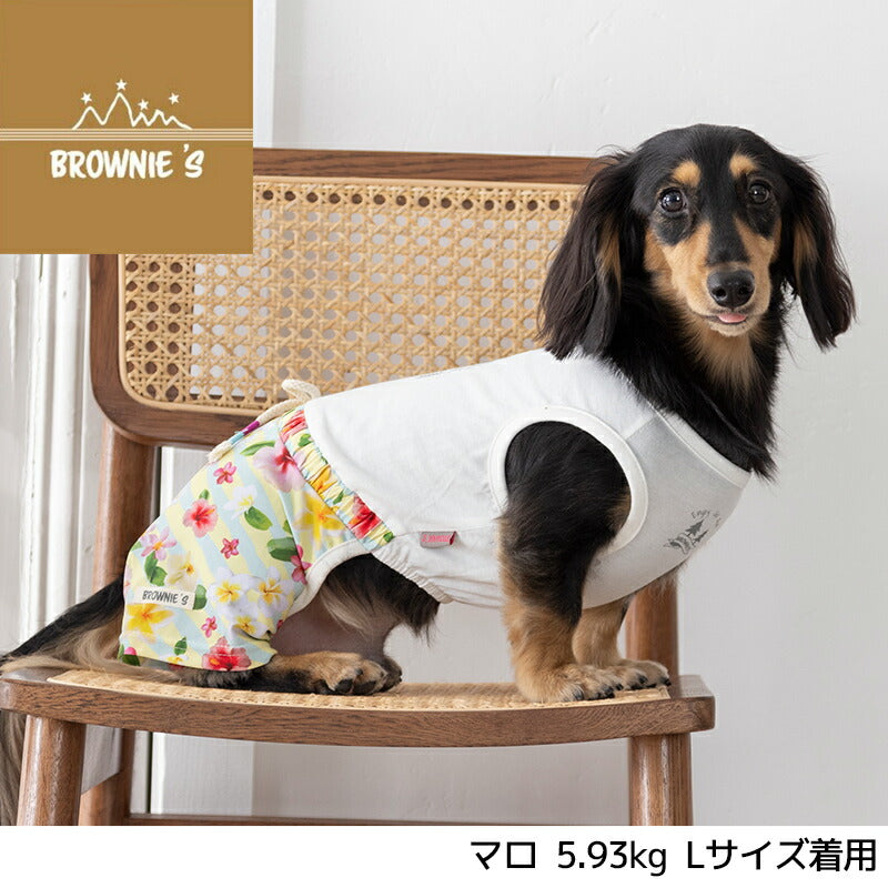 花柄つなぎ S/M/L/XL/XXL BROWNIE'S-ブラウニーズ- 犬服 ドッグウェア 小型犬 BR25SS br251786