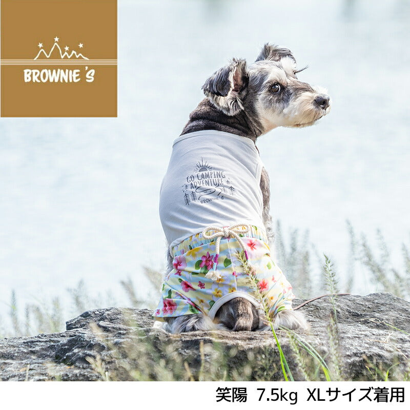 花柄つなぎ S/M/L/XL/XXL BROWNIE'S-ブラウニーズ- 犬服 ドッグウェア 小型犬 BR25SS br251786