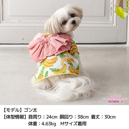 浴衣 ひまわり柄 バナナ柄 S/M/L/XL/XXL BROWNIE'S-ブラウニーズ- 犬服 ドッグウェア 小型犬 BR25SS br251792